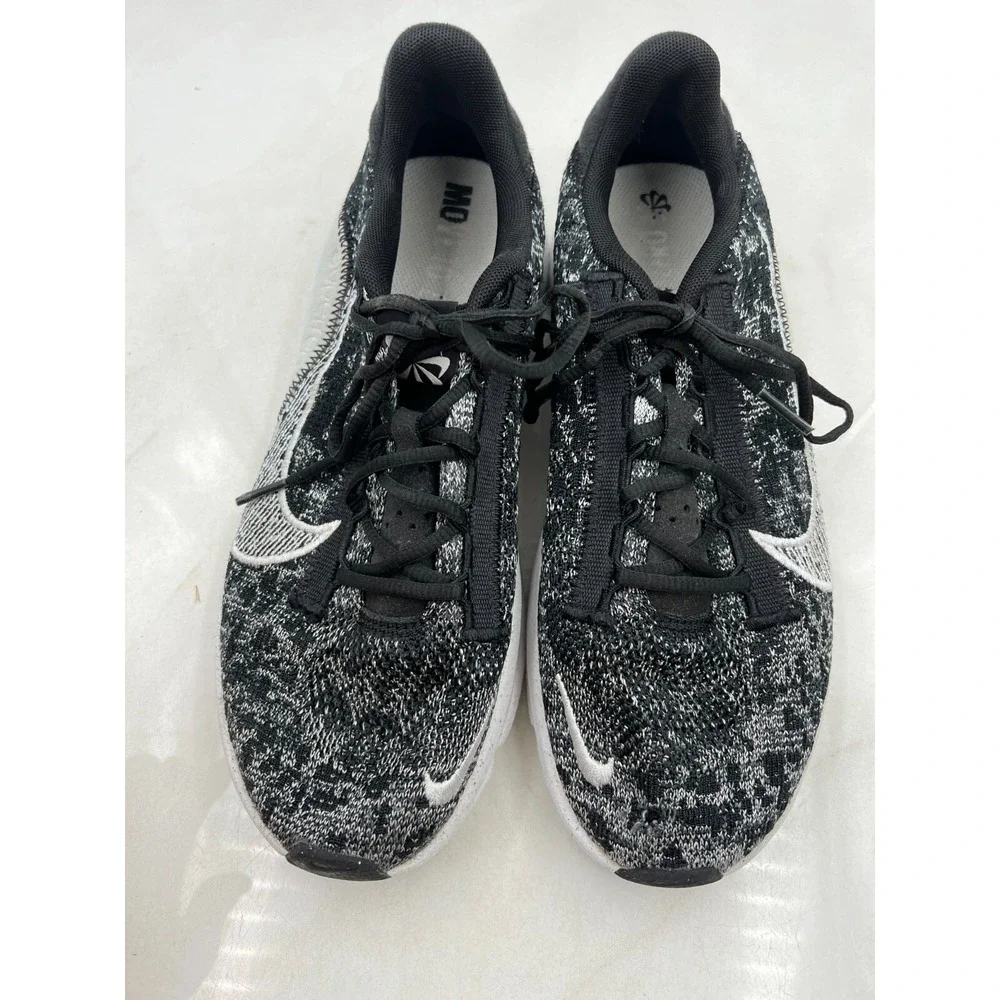 Nike SuperRep Go 3 Next Nature Flyknit Mens 9 Training Shoes Black White DH3394